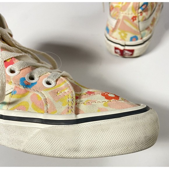 VANS Sk8-Hi Tapered Floral Women's Canvas Sneaker Skate Size 7 Eco Cush 500714 - Picture 5 of 14